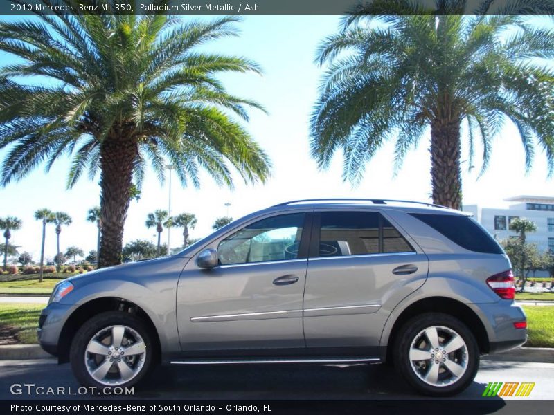 Palladium Silver Metallic / Ash 2010 Mercedes-Benz ML 350