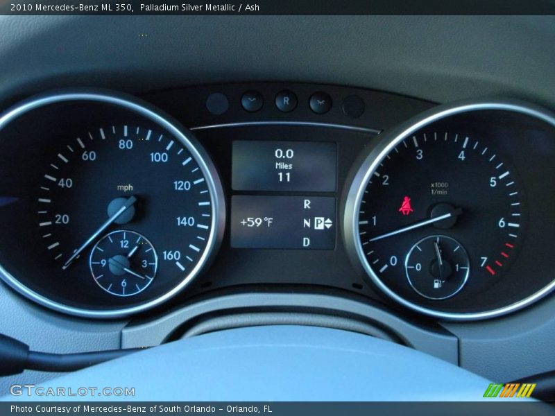Palladium Silver Metallic / Ash 2010 Mercedes-Benz ML 350