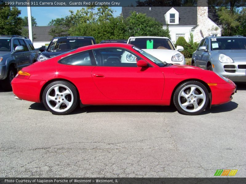 Guards Red / Graphite Grey 1999 Porsche 911 Carrera Coupe