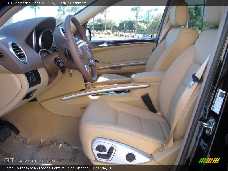 Black / Cashmere 2010 Mercedes-Benz ML 350