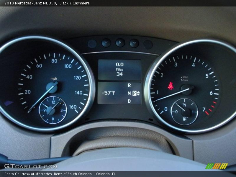 Black / Cashmere 2010 Mercedes-Benz ML 350