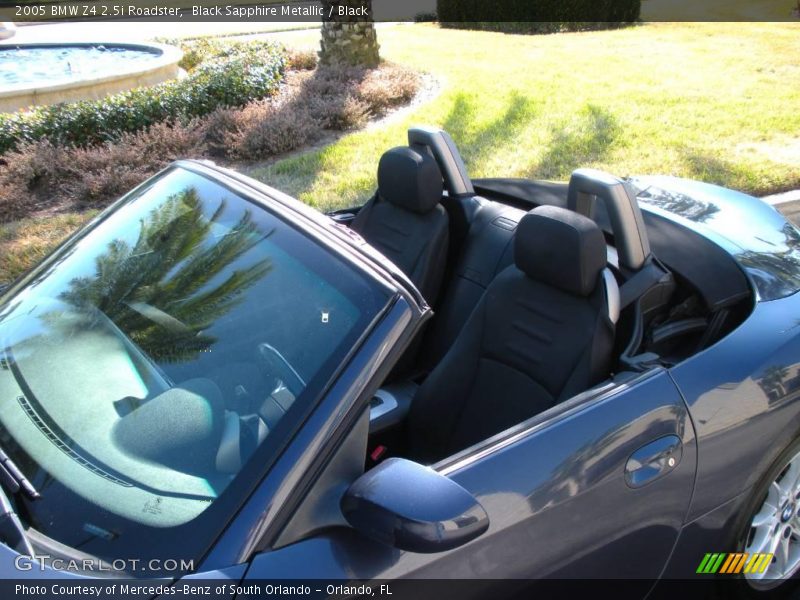 Black Sapphire Metallic / Black 2005 BMW Z4 2.5i Roadster