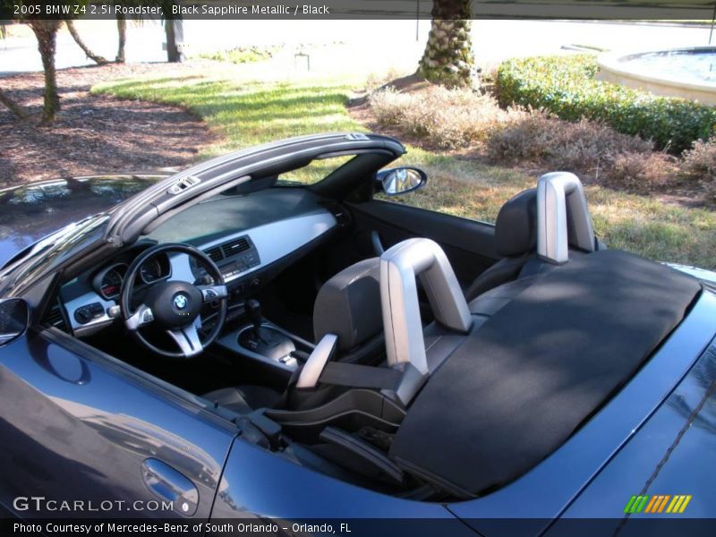 Black Sapphire Metallic / Black 2005 BMW Z4 2.5i Roadster