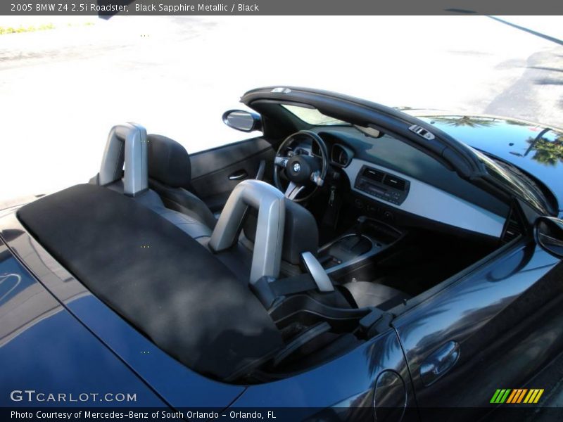 Black Sapphire Metallic / Black 2005 BMW Z4 2.5i Roadster