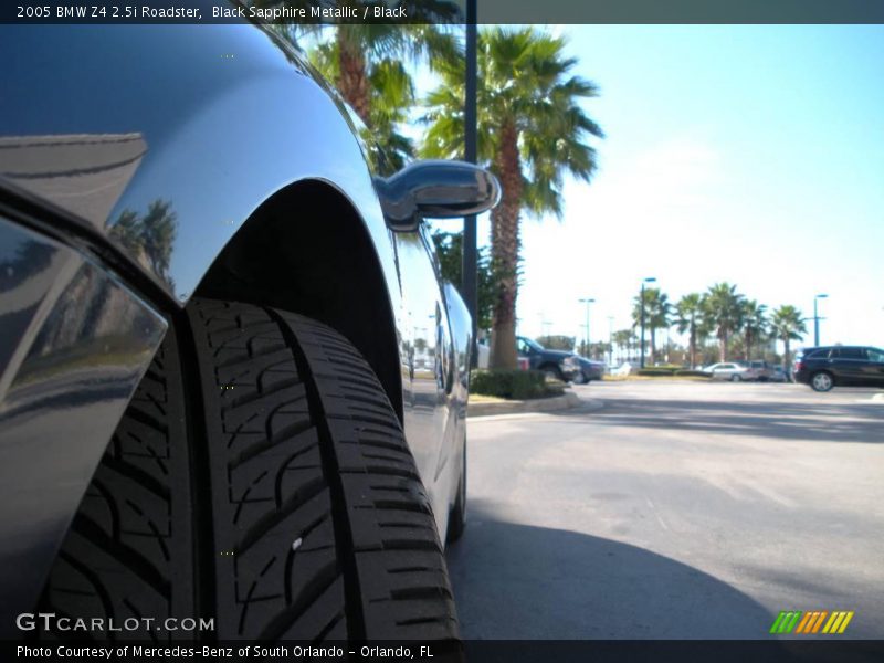 Black Sapphire Metallic / Black 2005 BMW Z4 2.5i Roadster