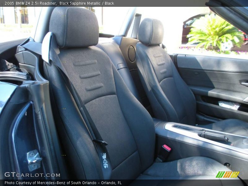 Black Sapphire Metallic / Black 2005 BMW Z4 2.5i Roadster