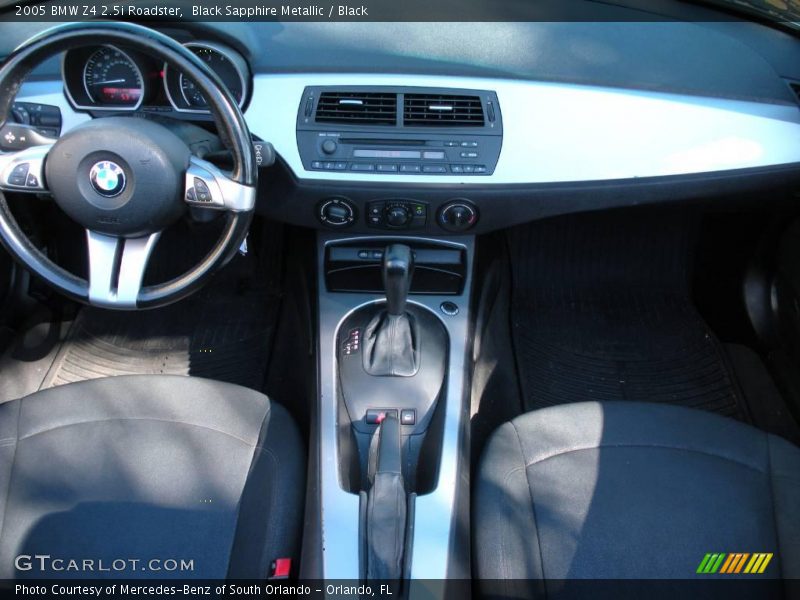 Black Sapphire Metallic / Black 2005 BMW Z4 2.5i Roadster