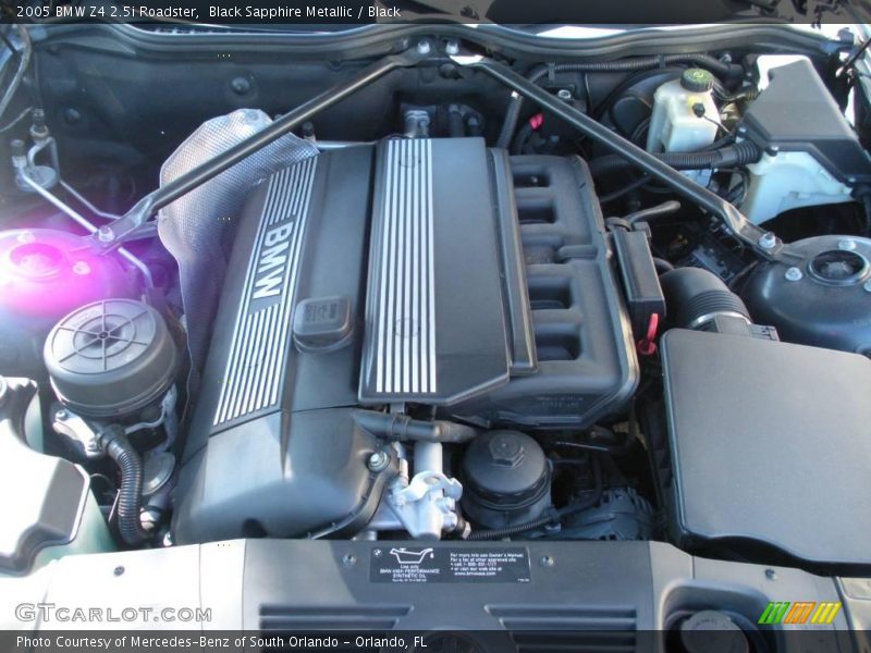 Black Sapphire Metallic / Black 2005 BMW Z4 2.5i Roadster