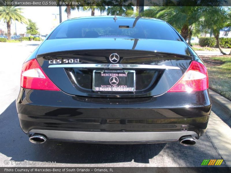 Black / Black 2006 Mercedes-Benz CLS 500