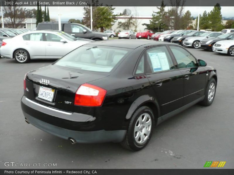 Brilliant Black / Grey 2002 Audi A4 1.8T Sedan