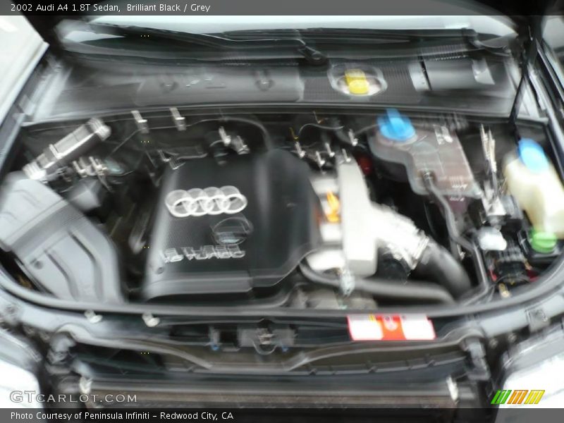 Brilliant Black / Grey 2002 Audi A4 1.8T Sedan
