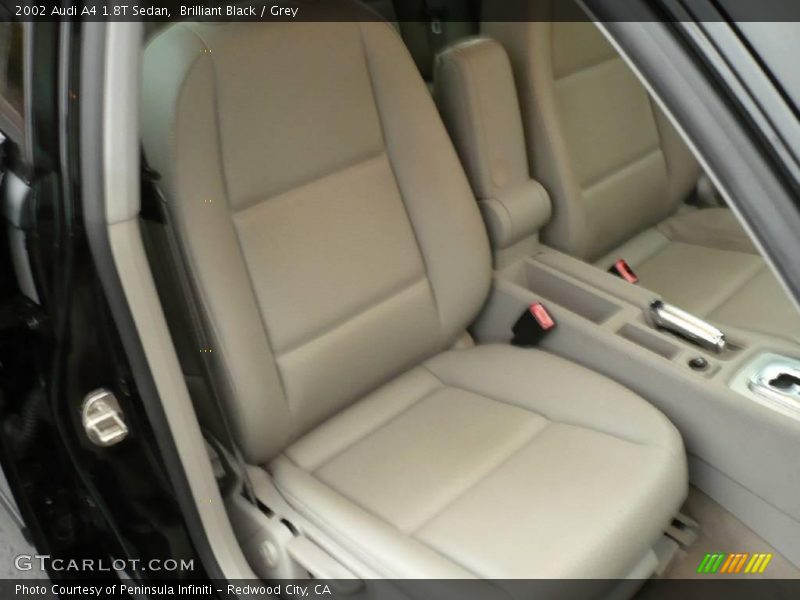 Brilliant Black / Grey 2002 Audi A4 1.8T Sedan