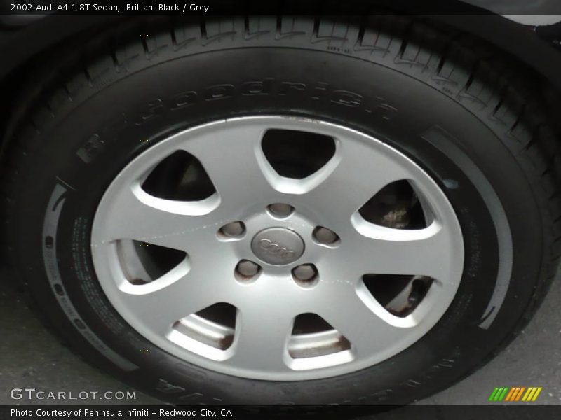Brilliant Black / Grey 2002 Audi A4 1.8T Sedan