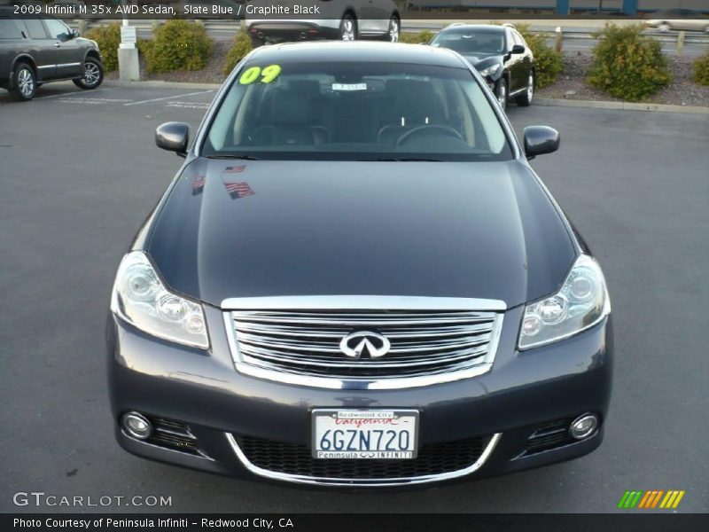 Slate Blue / Graphite Black 2009 Infiniti M 35x AWD Sedan