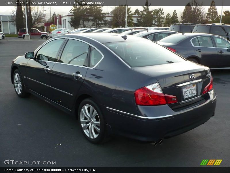 Slate Blue / Graphite Black 2009 Infiniti M 35x AWD Sedan