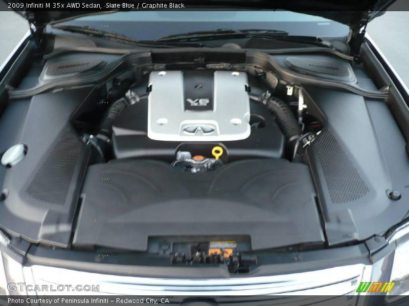 Slate Blue / Graphite Black 2009 Infiniti M 35x AWD Sedan