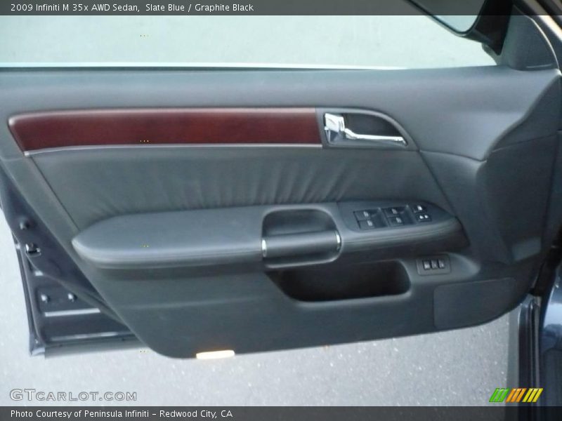 Slate Blue / Graphite Black 2009 Infiniti M 35x AWD Sedan