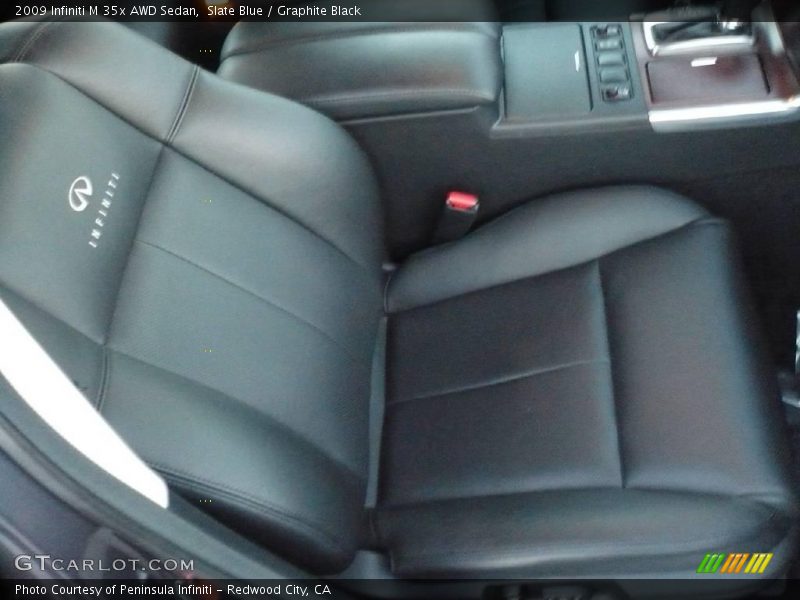 Slate Blue / Graphite Black 2009 Infiniti M 35x AWD Sedan