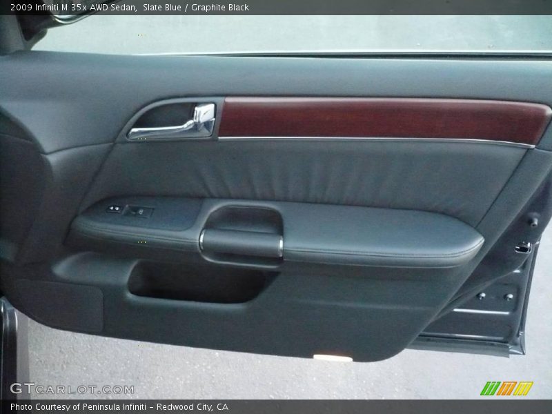Slate Blue / Graphite Black 2009 Infiniti M 35x AWD Sedan