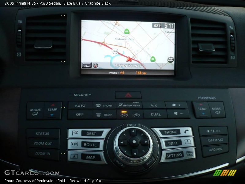 Slate Blue / Graphite Black 2009 Infiniti M 35x AWD Sedan