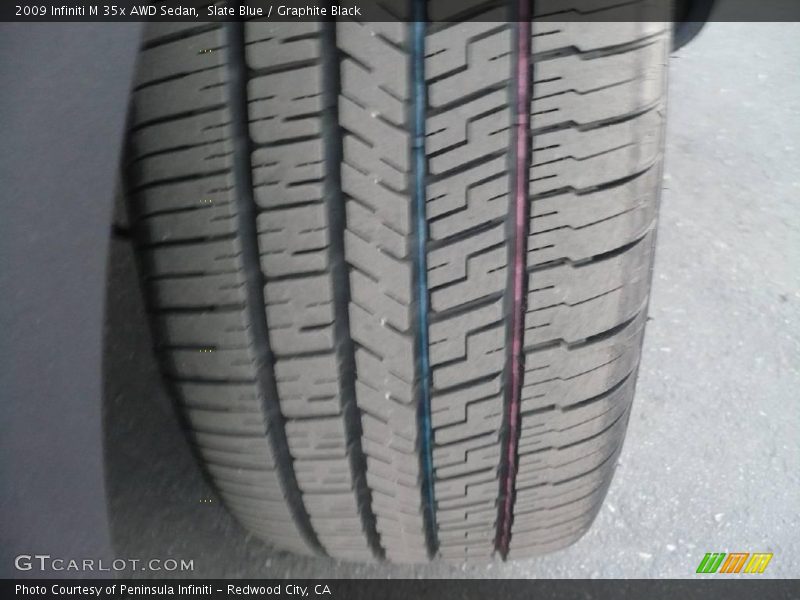 Slate Blue / Graphite Black 2009 Infiniti M 35x AWD Sedan