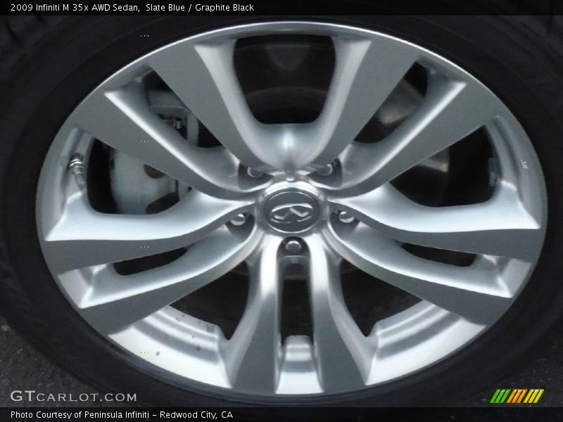 Slate Blue / Graphite Black 2009 Infiniti M 35x AWD Sedan