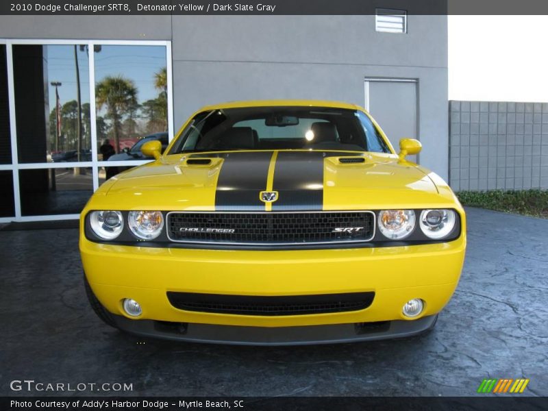 Detonator Yellow / Dark Slate Gray 2010 Dodge Challenger SRT8