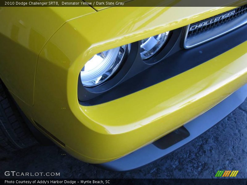 Detonator Yellow / Dark Slate Gray 2010 Dodge Challenger SRT8