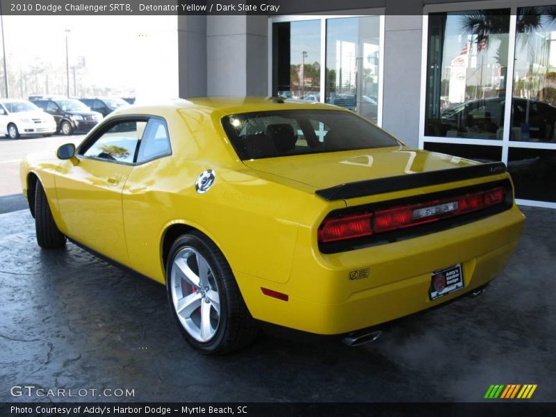 Detonator Yellow / Dark Slate Gray 2010 Dodge Challenger SRT8