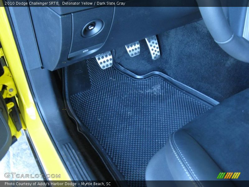 Detonator Yellow / Dark Slate Gray 2010 Dodge Challenger SRT8