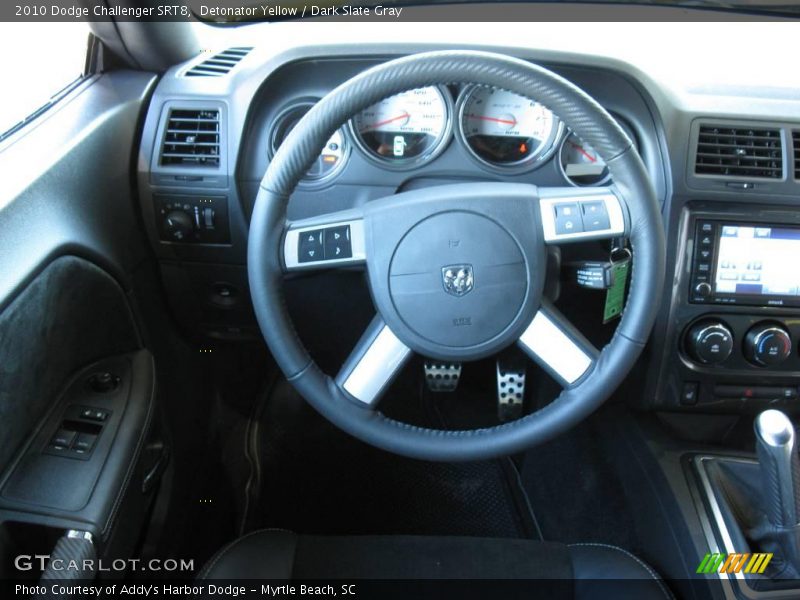 Detonator Yellow / Dark Slate Gray 2010 Dodge Challenger SRT8