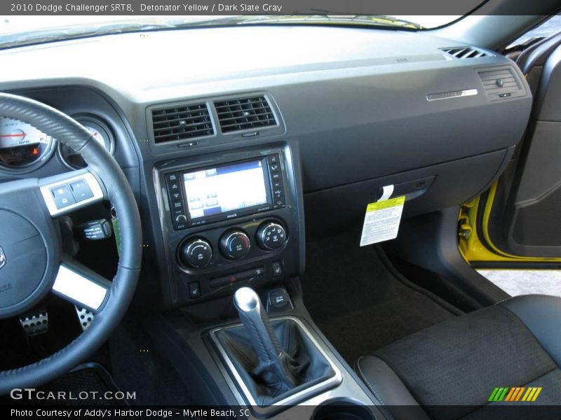 Detonator Yellow / Dark Slate Gray 2010 Dodge Challenger SRT8