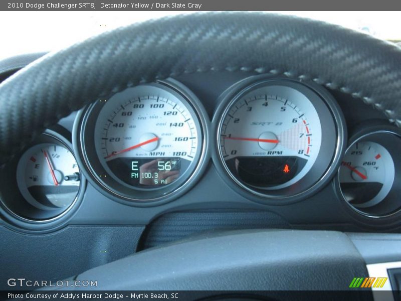 Detonator Yellow / Dark Slate Gray 2010 Dodge Challenger SRT8