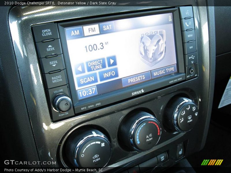 Detonator Yellow / Dark Slate Gray 2010 Dodge Challenger SRT8