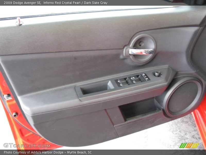 Inferno Red Crystal Pearl / Dark Slate Gray 2009 Dodge Avenger SE