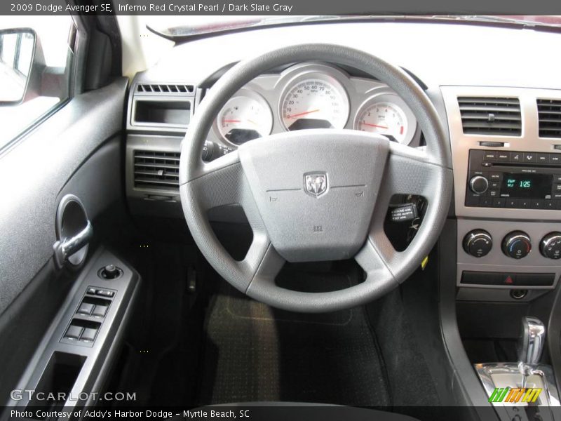 Inferno Red Crystal Pearl / Dark Slate Gray 2009 Dodge Avenger SE
