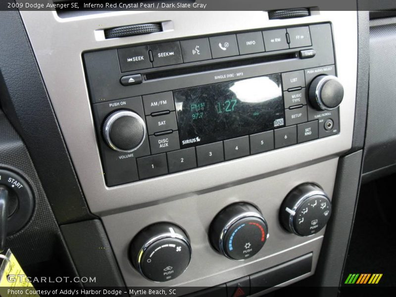 Inferno Red Crystal Pearl / Dark Slate Gray 2009 Dodge Avenger SE