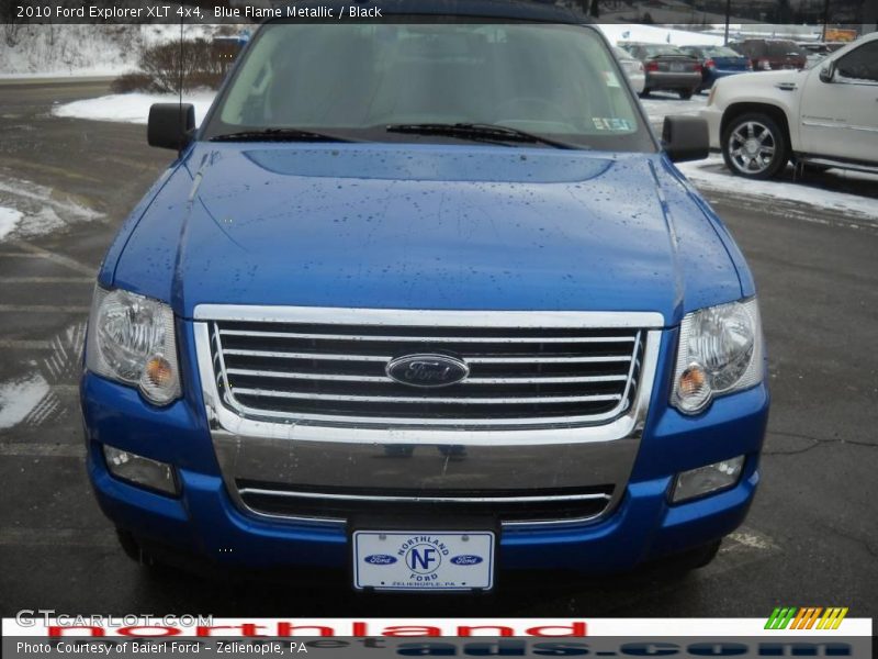 Blue Flame Metallic / Black 2010 Ford Explorer XLT 4x4