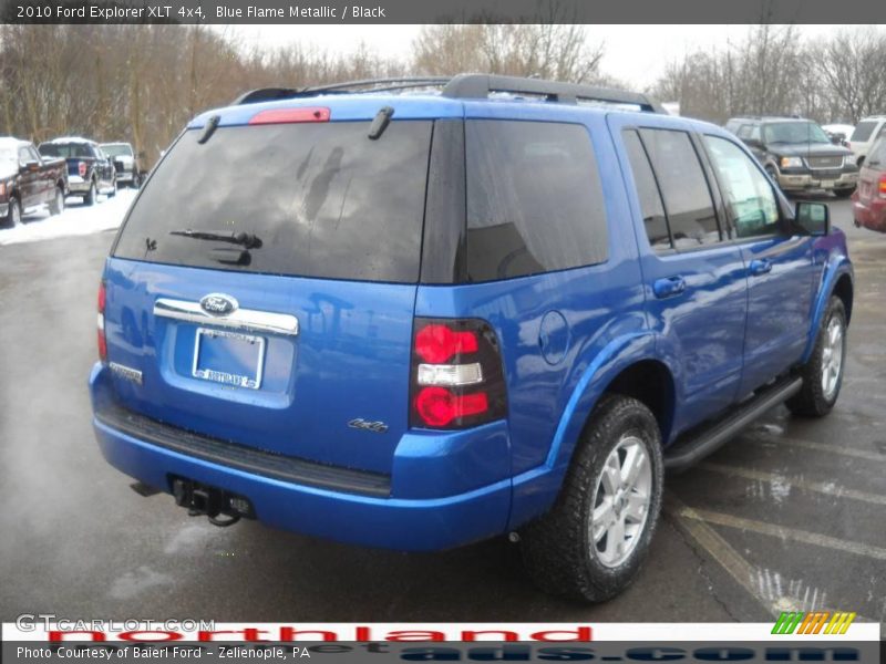 Blue Flame Metallic / Black 2010 Ford Explorer XLT 4x4