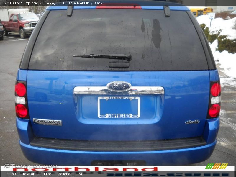 Blue Flame Metallic / Black 2010 Ford Explorer XLT 4x4