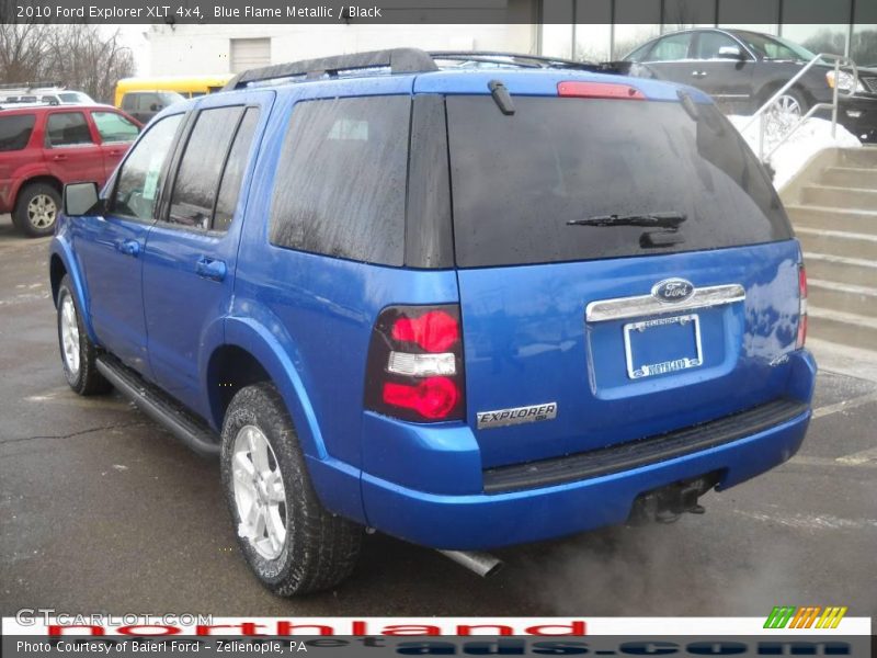 Blue Flame Metallic / Black 2010 Ford Explorer XLT 4x4