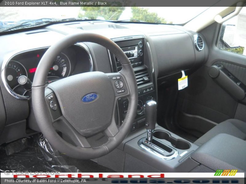 Blue Flame Metallic / Black 2010 Ford Explorer XLT 4x4