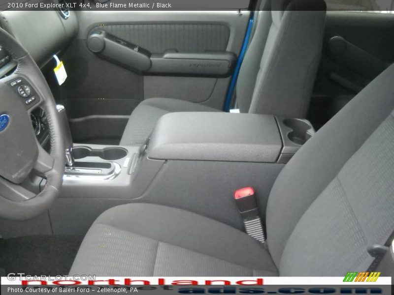 Blue Flame Metallic / Black 2010 Ford Explorer XLT 4x4