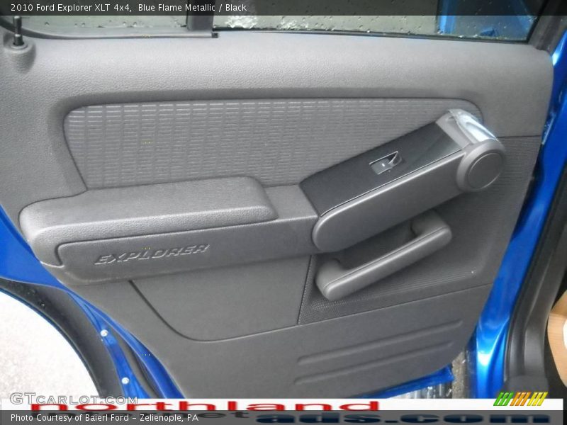 Blue Flame Metallic / Black 2010 Ford Explorer XLT 4x4