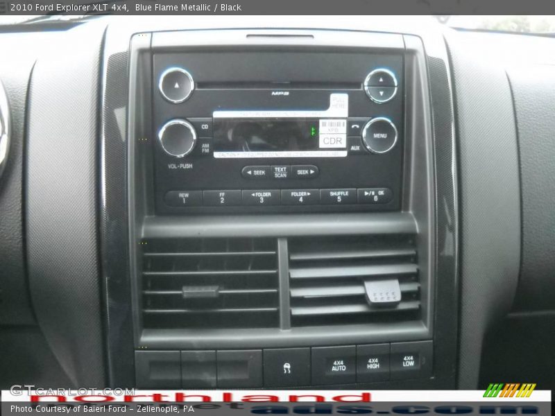 Blue Flame Metallic / Black 2010 Ford Explorer XLT 4x4