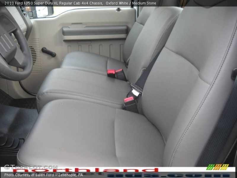 Oxford White / Medium Stone 2010 Ford F350 Super Duty XL Regular Cab 4x4 Chassis