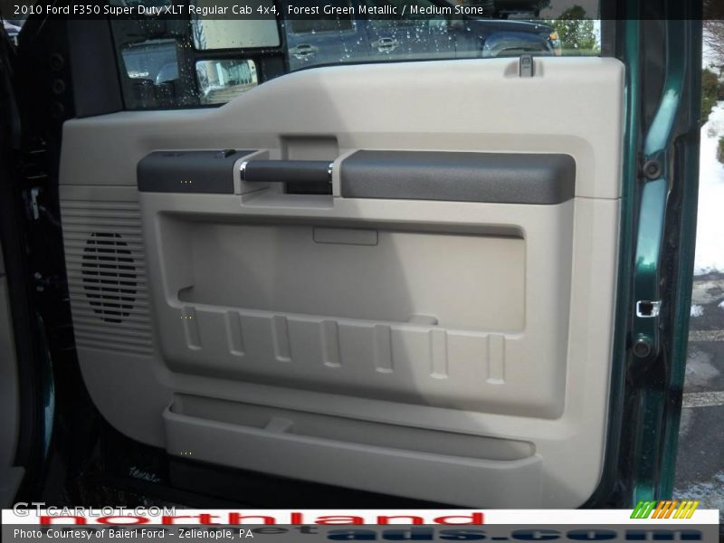 Forest Green Metallic / Medium Stone 2010 Ford F350 Super Duty XLT Regular Cab 4x4