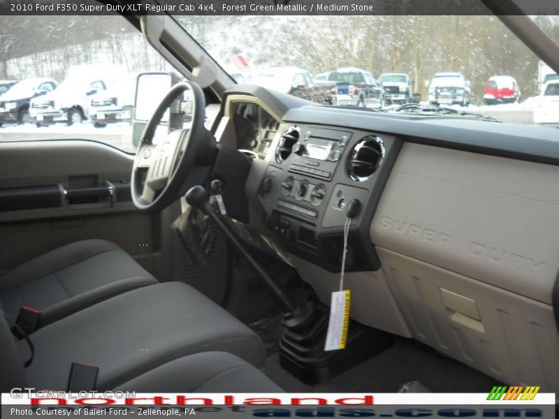 Forest Green Metallic / Medium Stone 2010 Ford F350 Super Duty XLT Regular Cab 4x4