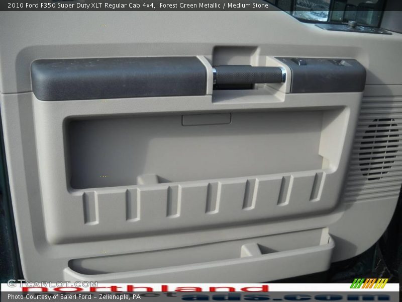 Forest Green Metallic / Medium Stone 2010 Ford F350 Super Duty XLT Regular Cab 4x4