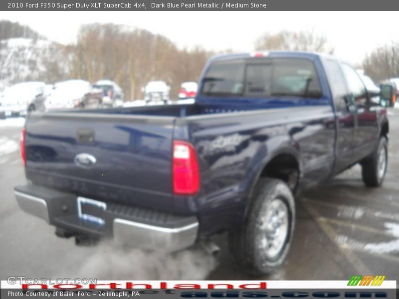 Dark Blue Pearl Metallic / Medium Stone 2010 Ford F350 Super Duty XLT SuperCab 4x4